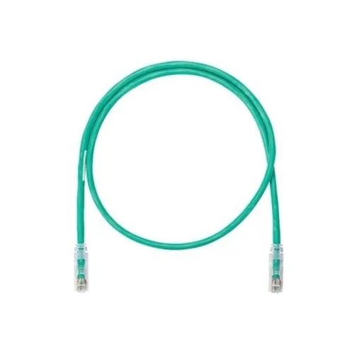 Panduit NK6PC5GRY NetKey CAT6 24AWG UTP Patch Cable, 5', Green