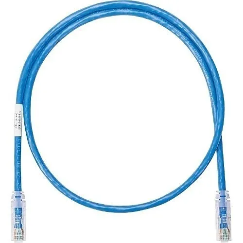 Panduit NK6PC8BUY NetKey CAT6 UTP Copper Cable, 8', Blue