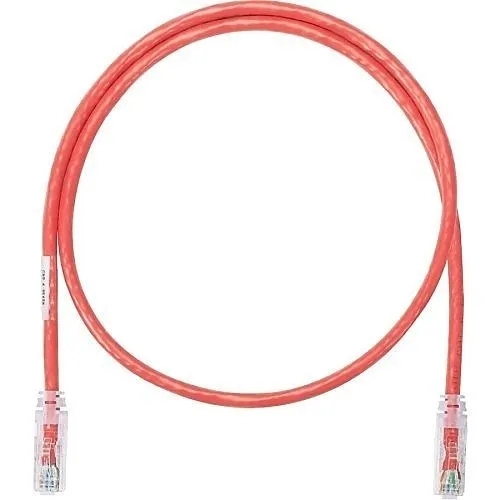 Panduit NK6PC8RDY NetKey CAT6 UTP Copper Cable, 8', Red
