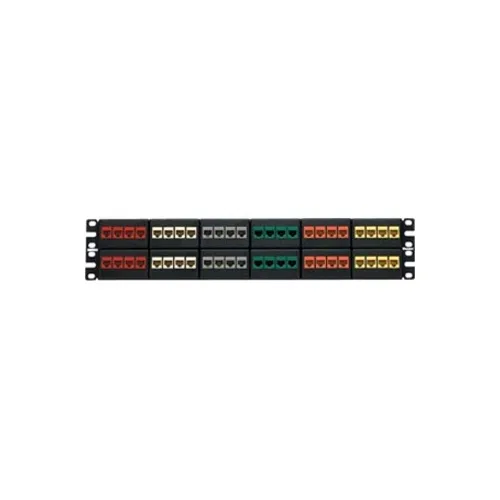 Panduit NKFP48Y NetKey Patch Panel with 48-Port, Black