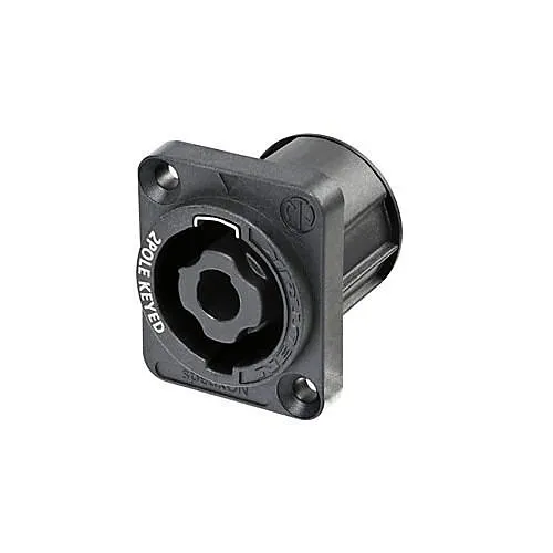 NEUTRIK NL2MPXX 2-Pole Chassis Connector, Black