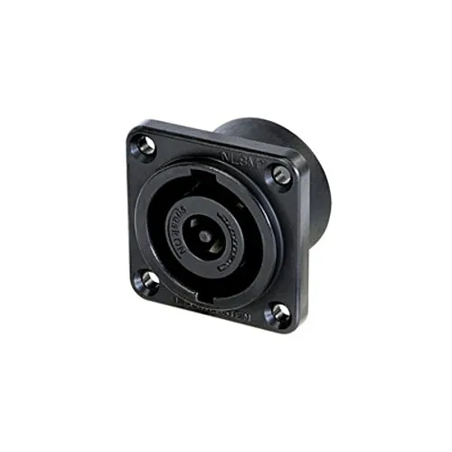 Neutrik NL8MDXXVBAG speakON Series 8-Pole Chassis Connector, G-Size Flange, Vertical PCB Mount