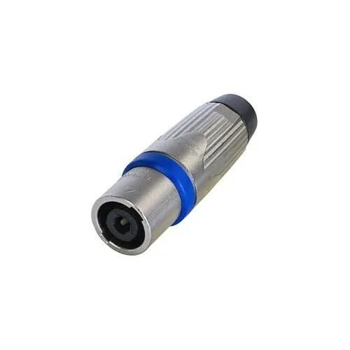 Neutrik NLT4MXX 4-Pole Male Cable Connector, Metal Housing, Chuck Type Strain Relief