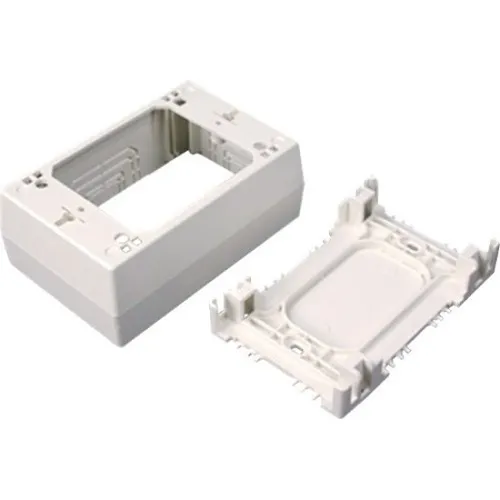 Wiremold NM2048 Sure-Snap Deep Device Box Fitting, Ivory, TAA Compliant