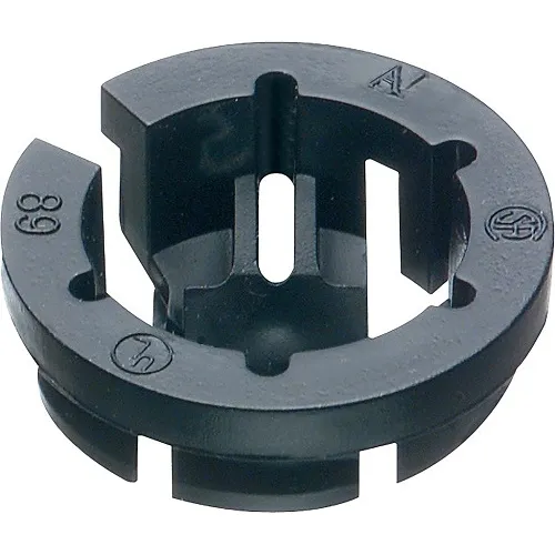 Arlington NM940 Black Button Non-Metallic Push-In Connector, 1/2"