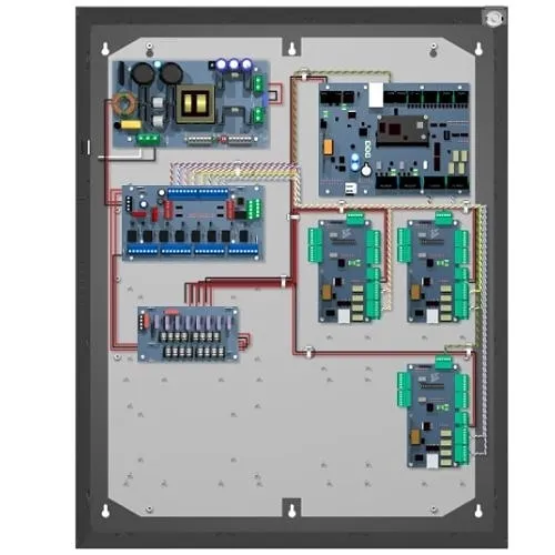 Hanwha NOA-E2PW8 OnCAFE Enclosure Kit, 8-Door, Prewired, Dual-voltage Outputs