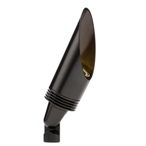 FX Luminaire NP-ZDC-LS-FB Designer Collection Series LED Up Light, Zone / Dim / Color with Luxor, 60° Angled Long Shroud, Black