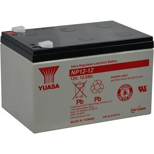 Yuasa NP12-12 12V 12Ah Valve Regulated SLA Battery