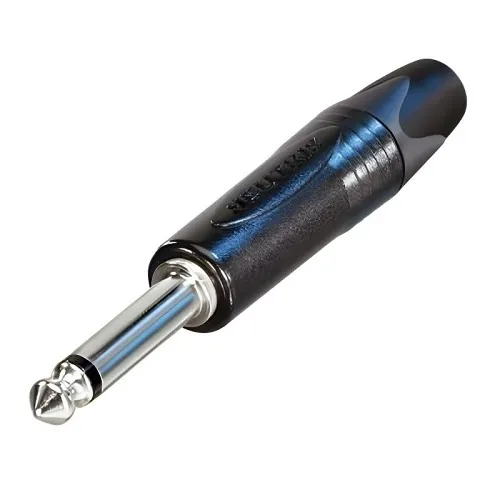 Neutrik NP2X-BAG  2-Pole Professional Phone Plug with Nickel Contacts and Black Shell, 1/4"