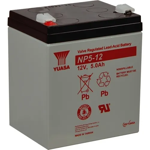 Yuasa NP5-12 12V 5Ah Valve Regulated SLA Battery