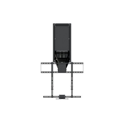 MantelMount MM750 Pro Series Pull Down TV Mount with Top Echelon Gas Pistons for Larger and Heavier TV's, 25-Degrees Swivel, Black Matte