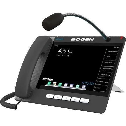 Bogen NQ-ZPMS Nyquist Zone Paging Microphone Station, Black