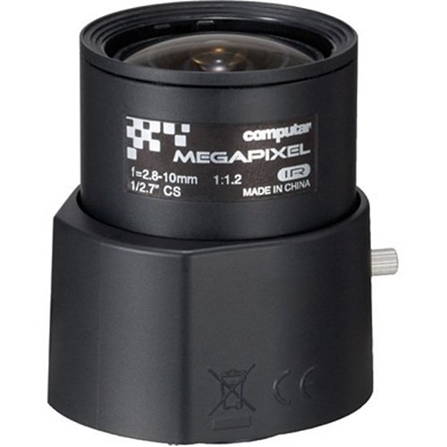 Computar AG4Z2812FCS-MPIR 1/2.7" MP IR DC Auto Iris Lens for CS Mount, 2.8-10mm