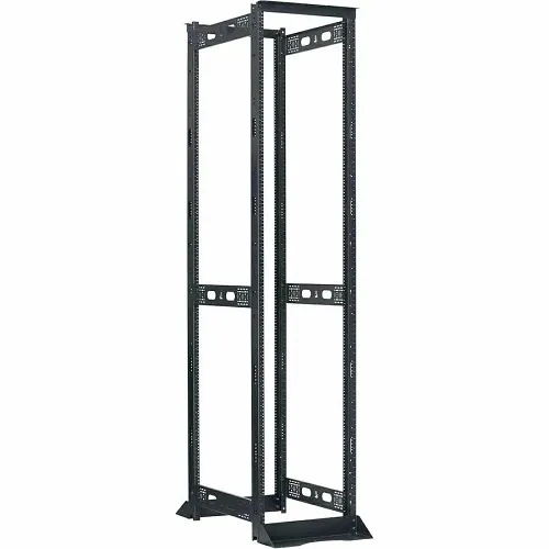 Lowell NR4P-5230 Rack Cabinet and Frame, Networking Rack 4-Post 52U 30"D Unassembled, Black