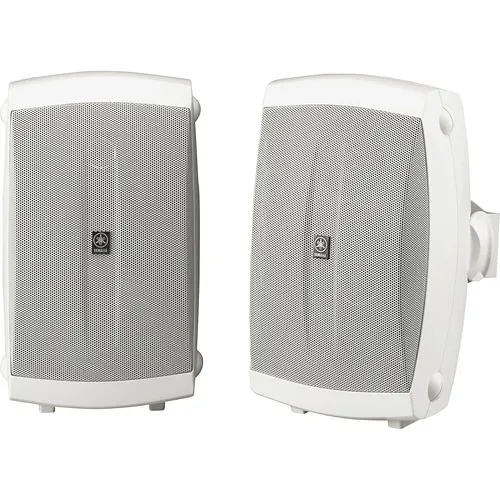 Yamaha NS-AW150 2-Way All Weather Wall-Mountable Bookshelf Speaker, Pair, White