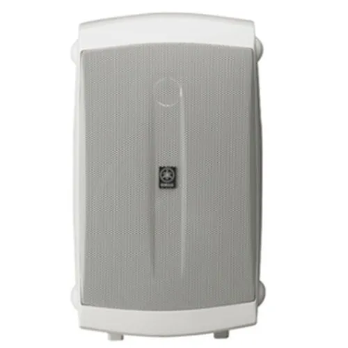 Yamaha NS-AW150W 2-Way All Weather Wall-Mountable Bookshelf Speaker, Pair, White