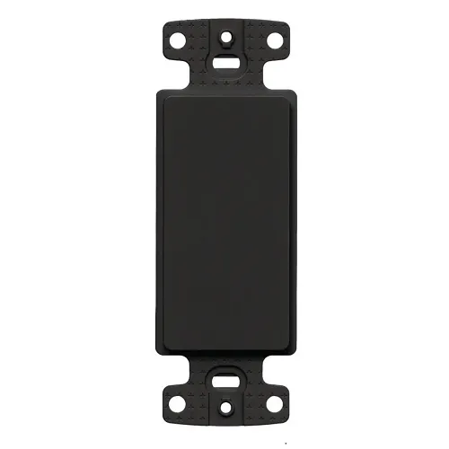 Hubbell NS620BK Decora Decorator Frame Plate, Frame, Blank,  Black