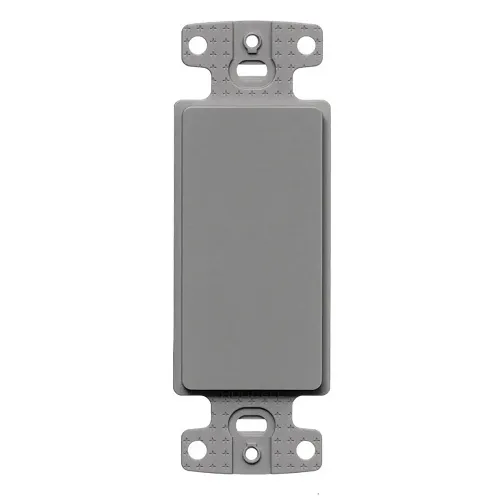 Hubbell NS620GY Decorator Frame Plate, Frame, Blank, N/A, Gray