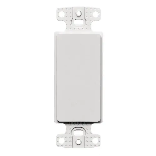 Hubbell NS620W Decora Decorator Frame Plate, Blank, White
