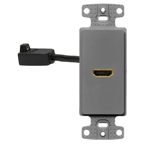 Hubbell NS801GY Audio/Video HDMI Wall Plate Insert