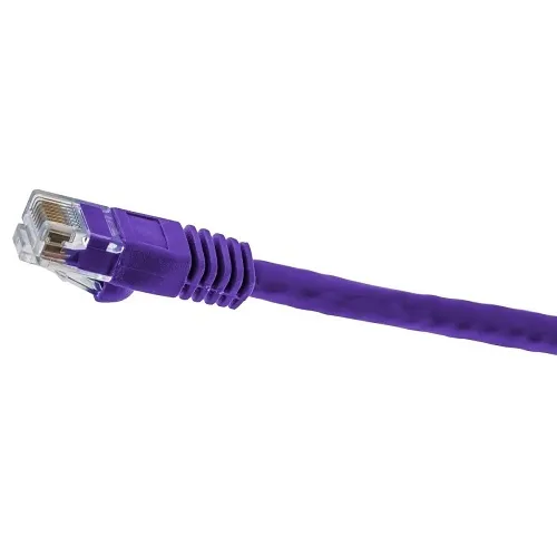 Hubbell NSC6P01 netSELECT 24/8 CAT6 Patch Cord, Slim, Snagless, PVC-CM, 1' Purple