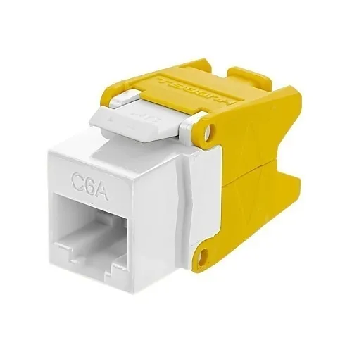 Hubbell NSJU6AW netSELECT CAT6A Jack with Cobra-Lock Termination