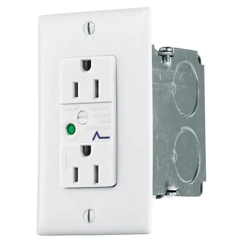 Hubbell NSOKPS 2-Gang netSELECT Cabinet Power Kit, 120VAC at 15A, Duplex Surge