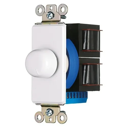 Hubbell NSORAVC Netselect Rotary Volume Control, Ivory and White Slides / Knobs and Frames