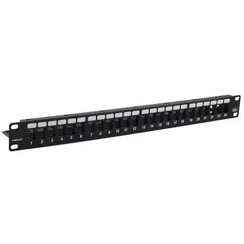 Hubbell NSPJ24 C5E Netselect 24-Port Jack Patch Panel Unloaded