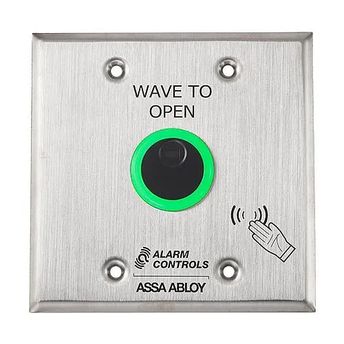Alarm Controls NTB-2 Wave-to-Open Sensor, Battery Operated, UL Certified, No Touch Sensor, Double-Gang Wall Plate