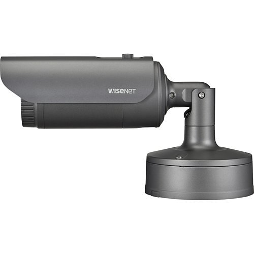 Hanwha XNO-6120R/LPR Wisenet 2MP Low-Speed LPR IR Bullet Camera, 5.2-62.4mm Varifocal Lens