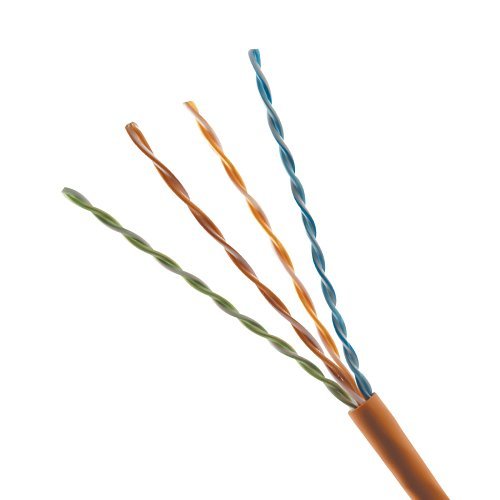 PureNet U6500-004-PRD2 CAT6 Plenum Cable, 23/4 Solid Copper, Unshielded, CMP, UL 444, NFPA 262, Non X-filler, 1000' (304.8m), Box, Red
