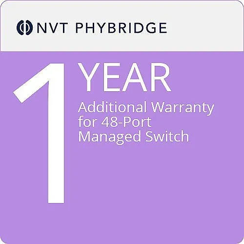 NVT Phybridge NV-48PT-MTNC-1 1-Year Additional Warranty for PoLRE