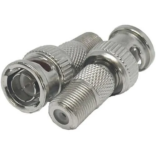NVT Phybridge NV-BNCFT-8 BNC Male to F-Type Female Adapter, 8-Pack