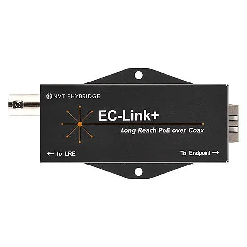 NVT Phybridge NV-ECLK-PLS-1X-AB EC-Link Long Reach EoC Adapter, 50W
