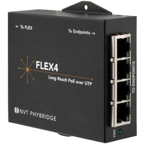 NVT Phybridge FLEX 4-Port Long Reach UTP Adapter