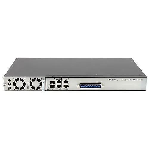 NVT Phybridge PoLRE24 24-Port Long Reach 1-Pair UTP PoE Managed Switch, 15W