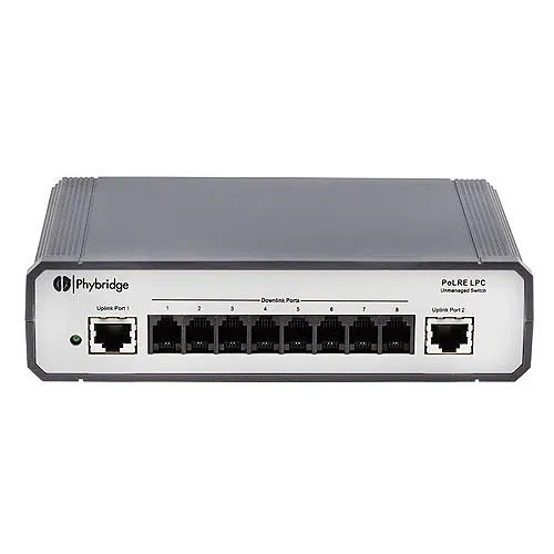 NVT Phybridge PoLRE LPC PoE Long Reach LPC Unmanaged Switch
