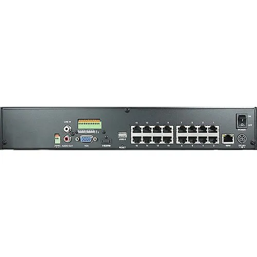 LILIN NVR6216E-1X12TB 16-Channel PoE 4K Standalone Network Video Recorder, 12TB, NDAA/TAA