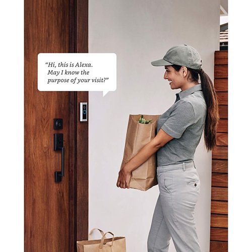 Ring Video Doorbell Pro 2, Hardwired Smart Video Doorbell Camera, Stain Nickel (B086Q54K53)