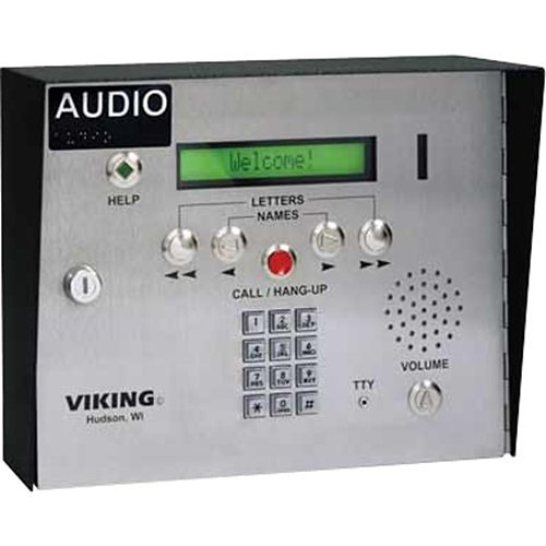 Viking AES-2000S Accessible Entry System, Surface Mount, Non-Volatile Digital Voice Announcer, Volume Control