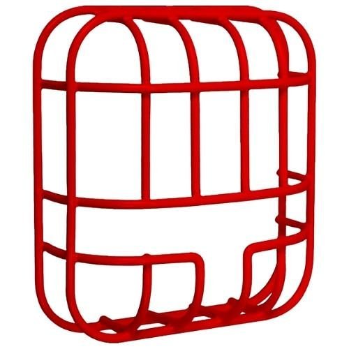STI 9754-R Horn/Strobe/Speaker Damage Stopper for Edwards GC Series and EGC Series, 9.2" x 8.4" x 3.5" D, Wall Mount, Red