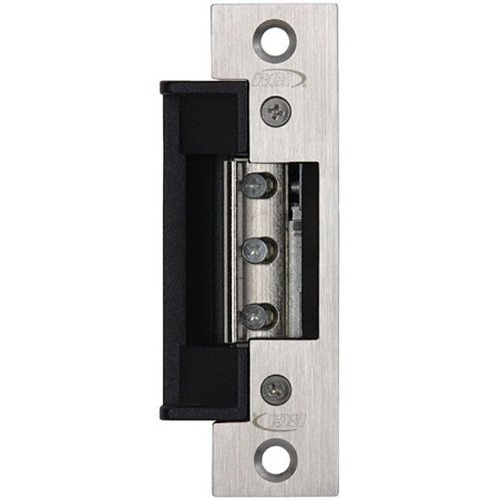 RCI 7114 7 Series Centerline Electric Strike, Fail Secure, 12VDC, 1-1/4"W x 4-7/8"H, Brushed Stainless Steel