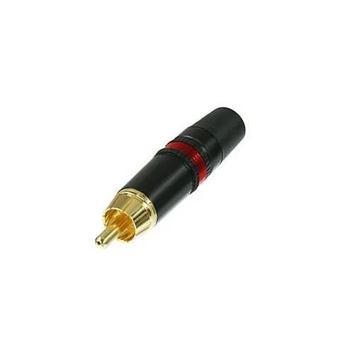 NEUTRIK NYS373-2 REAN RCA Gold Plugs, Red