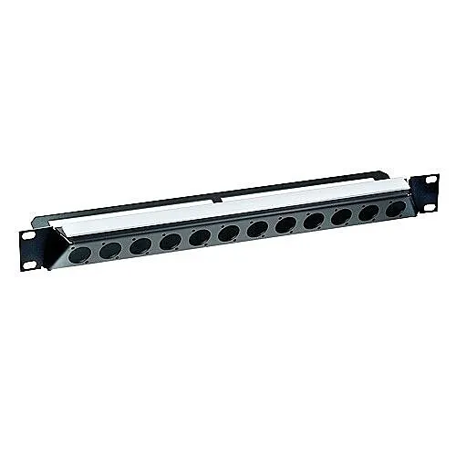 NEUTRIK NZP1RU-12 Angled 19" Rack Panel for D-Shape Connectors