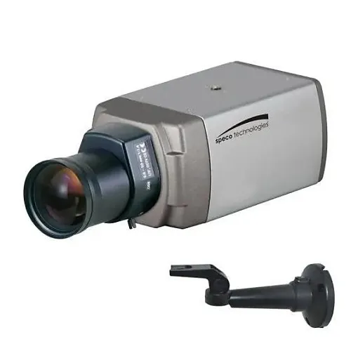 Speco O2T7 2MP H.265 Intensifier IP Traditional Camera, Compatible with CS Type Lenses (Not Included), Dark Gray