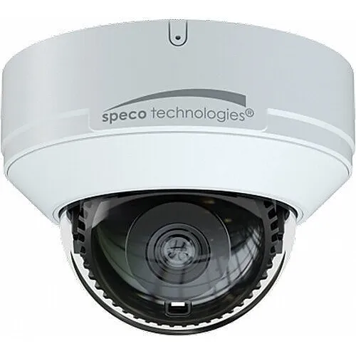 Speco O4D9 4MP H.265 Outdoor IP Dome Camera with Advanced Analytics, 2.8mm Fixed Lens