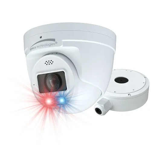 Speco O4TDD2M 4MP Outdoor IP Turret Camera, 2.8-12mm Varifocal Lens