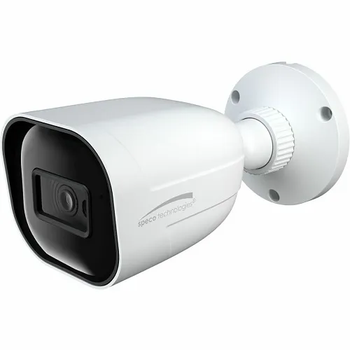 Speco O4VB2 4MP H.265 IR Bullet IP Camera, 2.8mm Fixed Lens, White