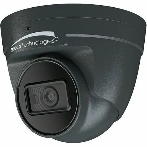 Speco O4VT2G 4MP WDR H.265 Turret IP Camera, 2.8mm Fixed Lens, Dark Gray (Replaces O4VT1NG)